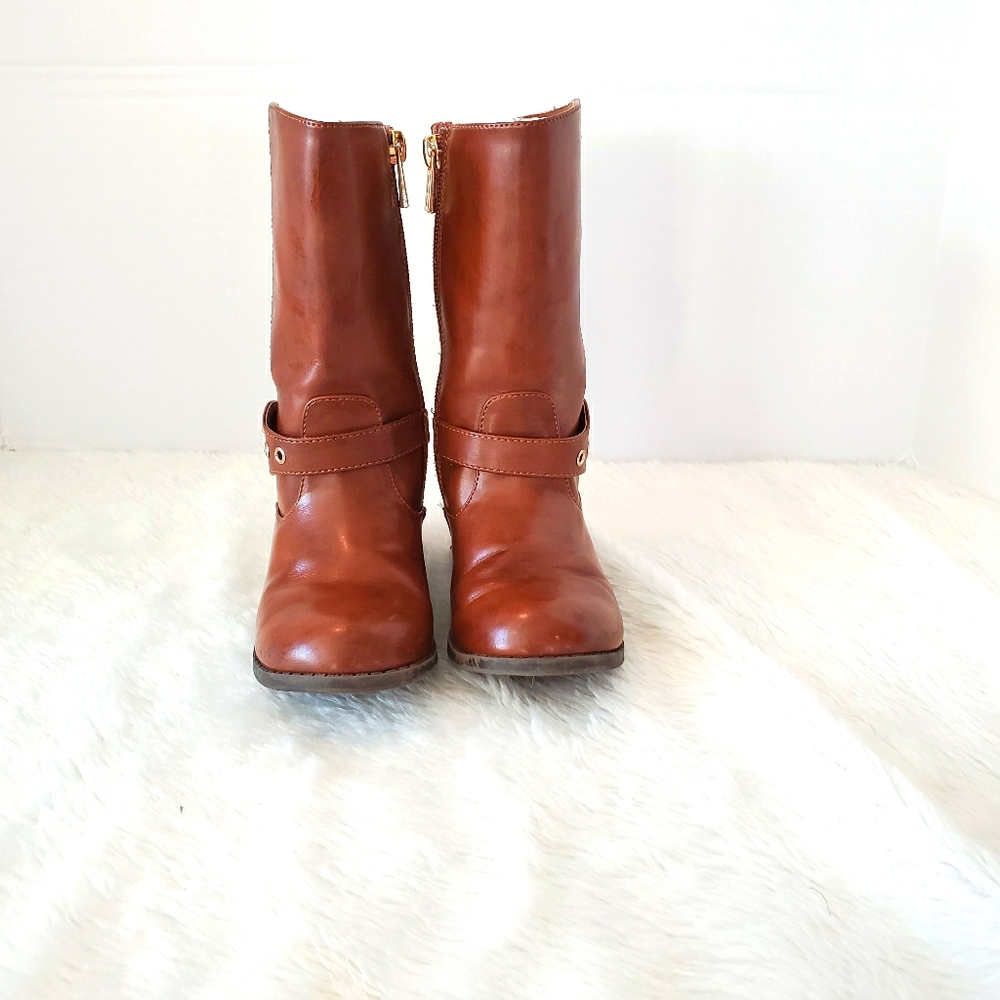 Michael Kors emma Heather cognac tall boots girls